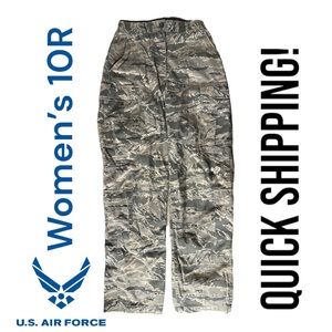 US Air Force Pants Womens 10R 38 Green Cargo Digital Camo Camouflage Trousers